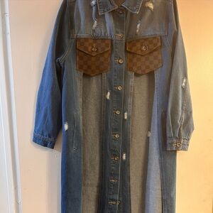 Authentic Louis Vuitton denim jacket I created